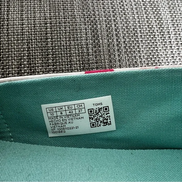 Toms Alpargata Nurse Appreciation Shoes Size W10 - Picture 8 of 9